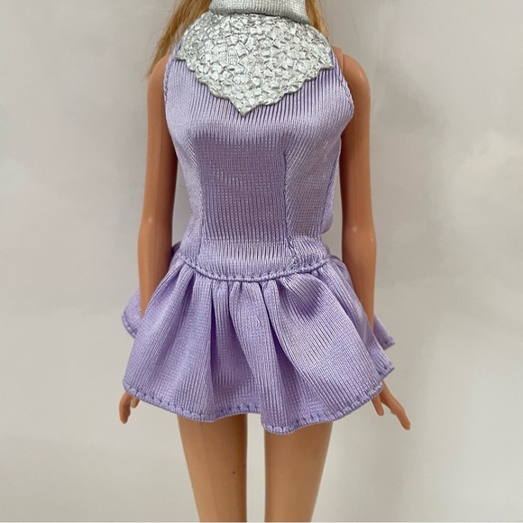 Barbie Sporting Life Ice Skating Purple Dress Vintage - Picture 5 of 6